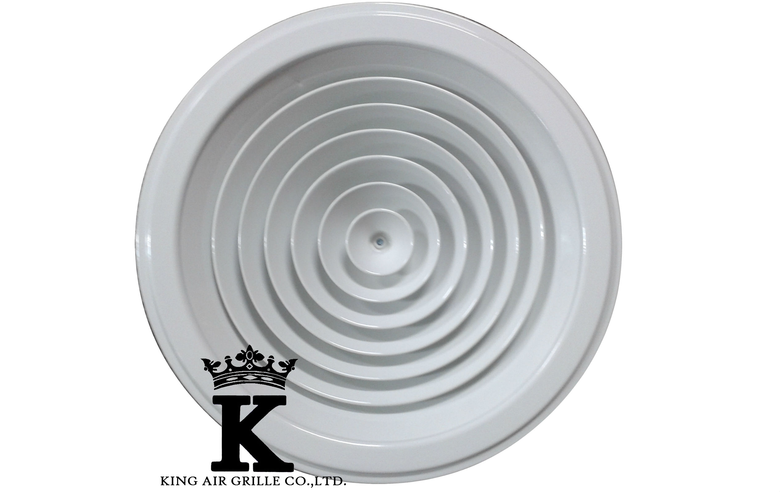 ROUND CEILING DIFFUSER MODEL KRD King Air Grille